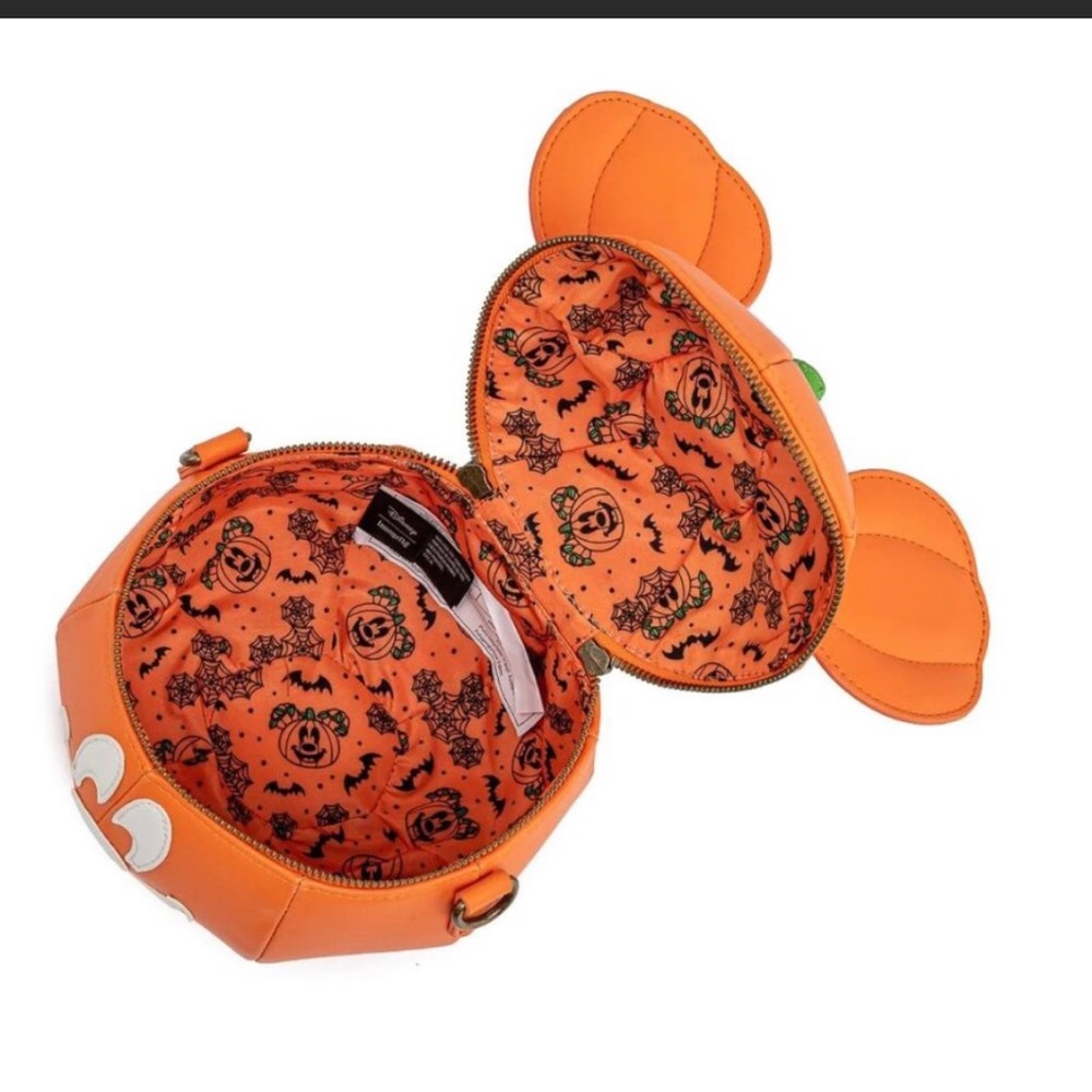 Loungefly Disney Mickey-O-Lantern Crossbody Pumpkin Crossbody Bag - Picture 7 of 7